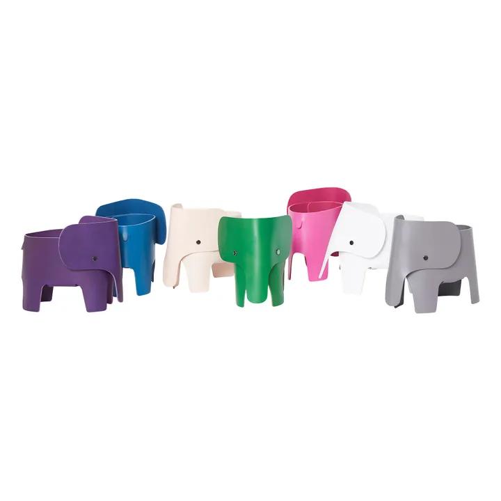 EO Lampe de chevet Eléphant en cuir | Gris anthracite