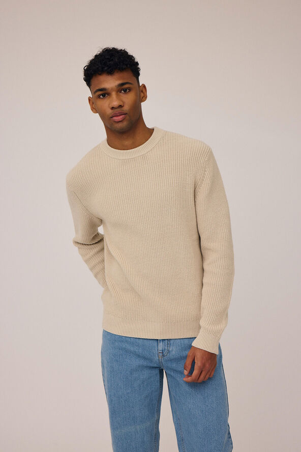 Magasin du Nord Collection Nylan fishermans knit pullover - Organic GOTS Rainy day