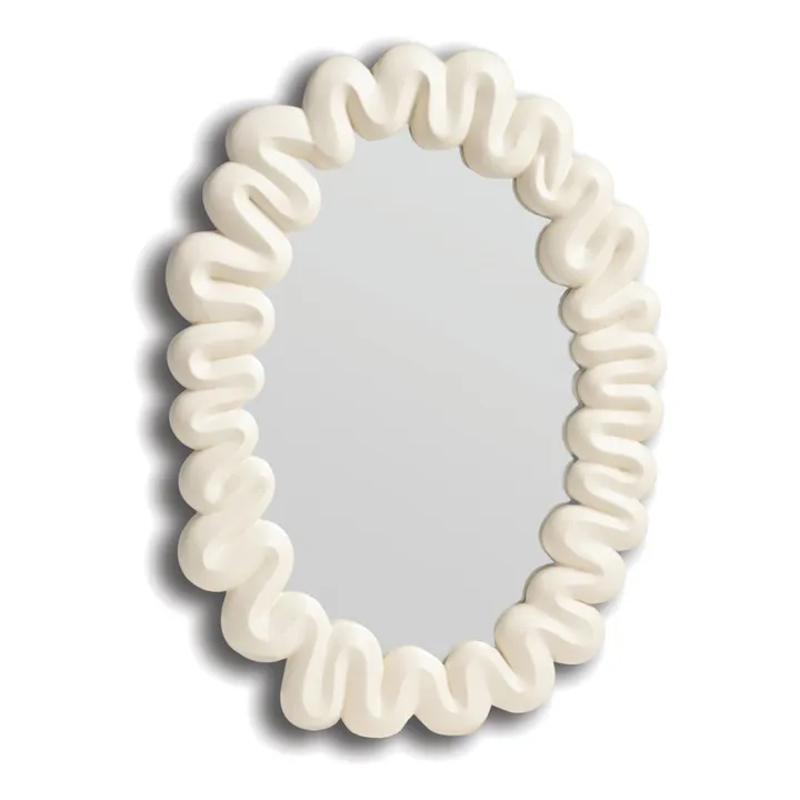 &Klevering Miroir Dribble | Blanc