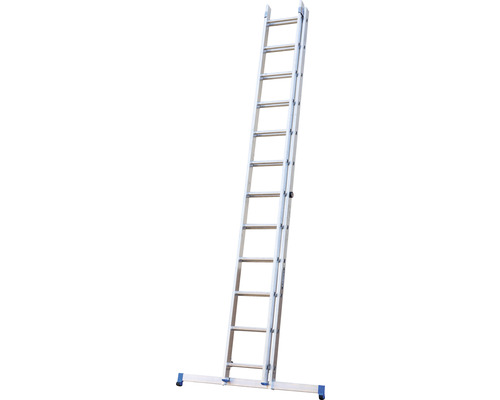 WERNER Aluminium schuifladder, 2-delig, 2 x 12 sporten, werkhoogte 6,1 m