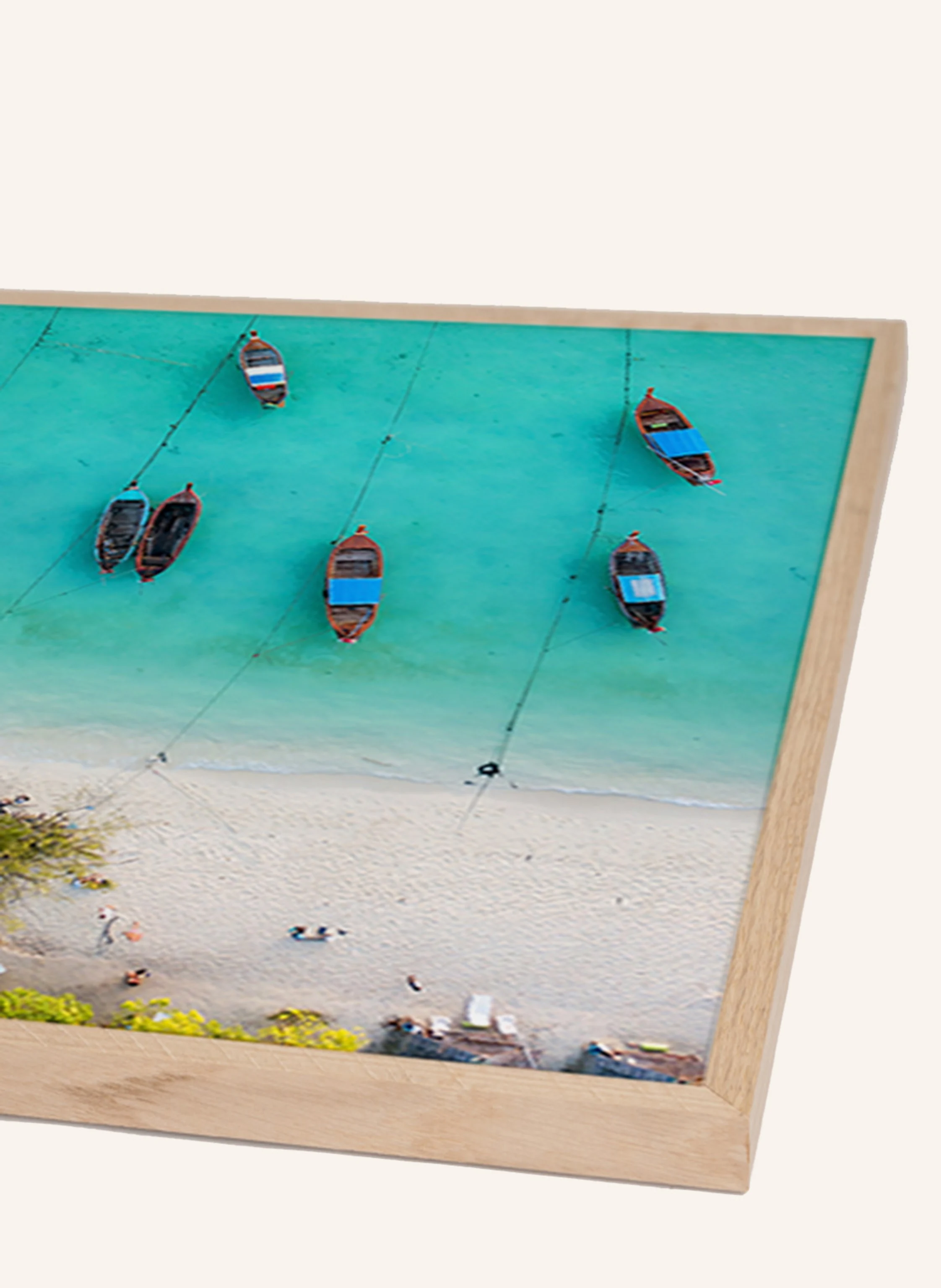 ANY IMAGE Wandbild STRAND & INSEL mit Rahmen