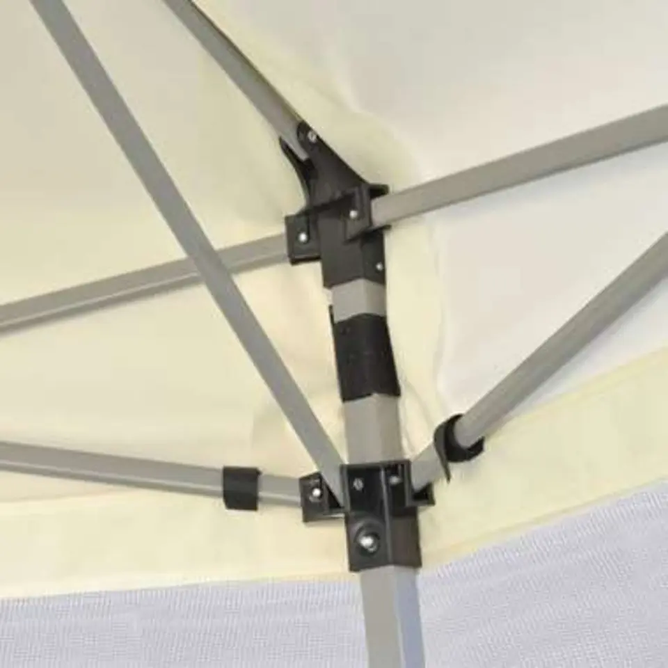vidaXL - Partytent - Crème - Stof