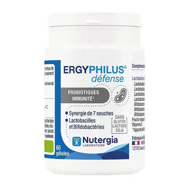 Nutergia Ergyphilus ® Défense Probiotiques Immunité 60 gélules