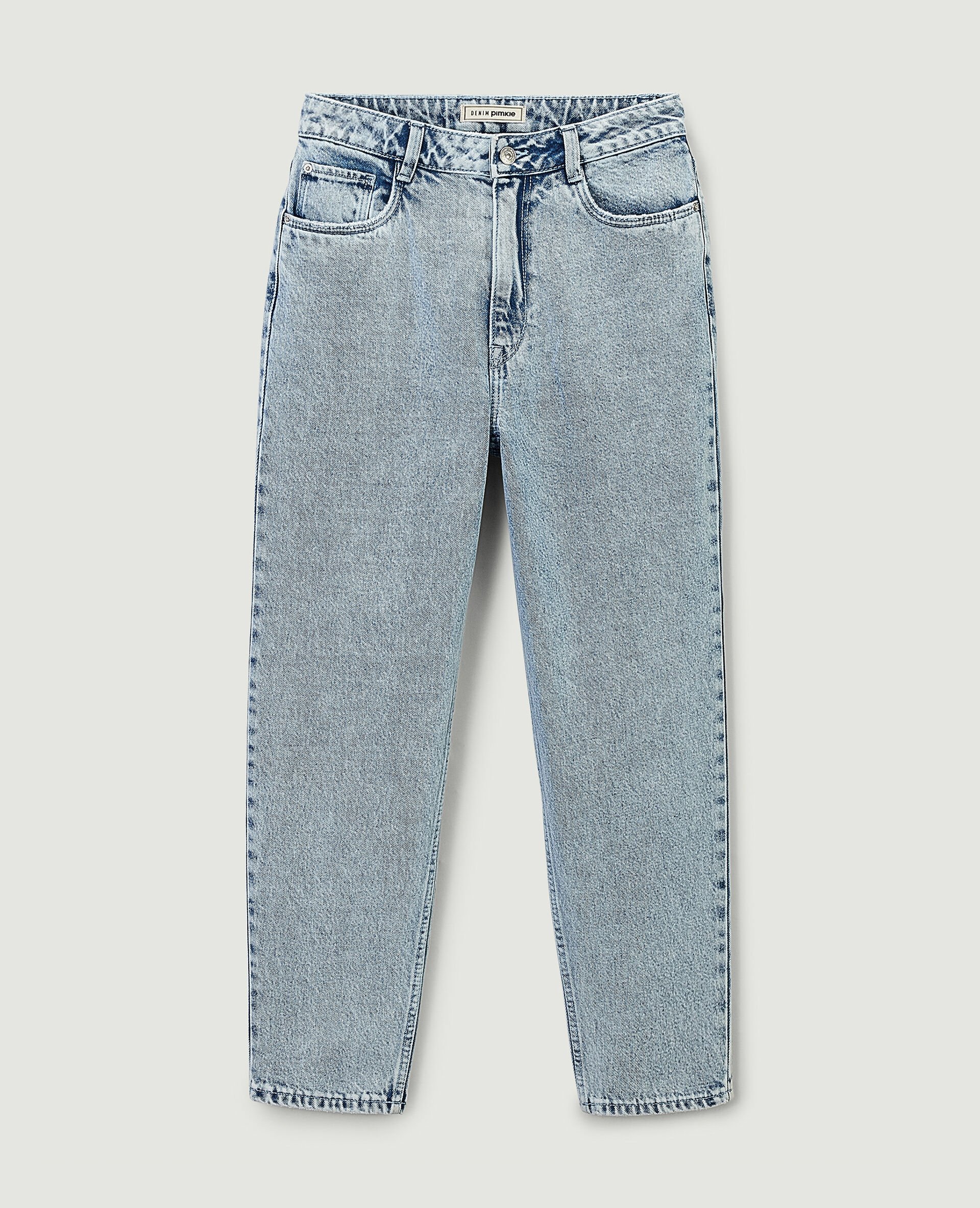 Jean mom taille haute - Bleu clair