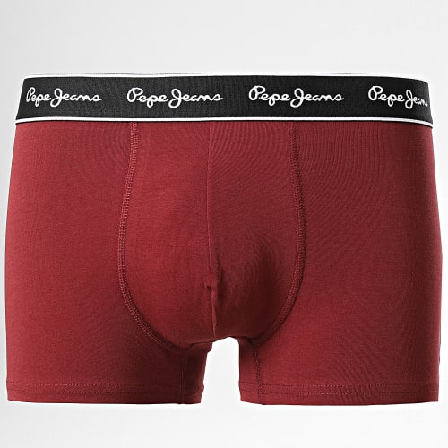 Lot De 3 Boxers Solid PMU11003 Bordeaux