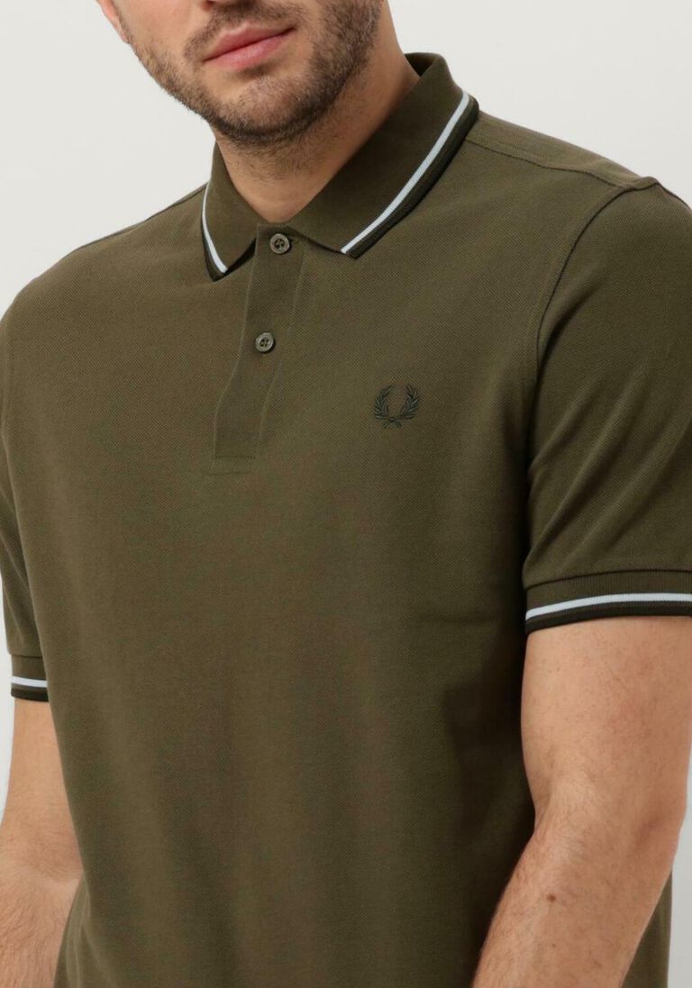 FRED PERRY groene fred perry polo twin tipped fred perry shirt