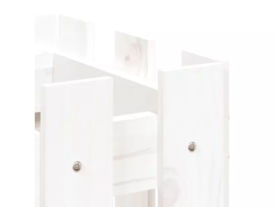 Lit surélevé de jardin design de clôture 100x30x30cm pin massif
