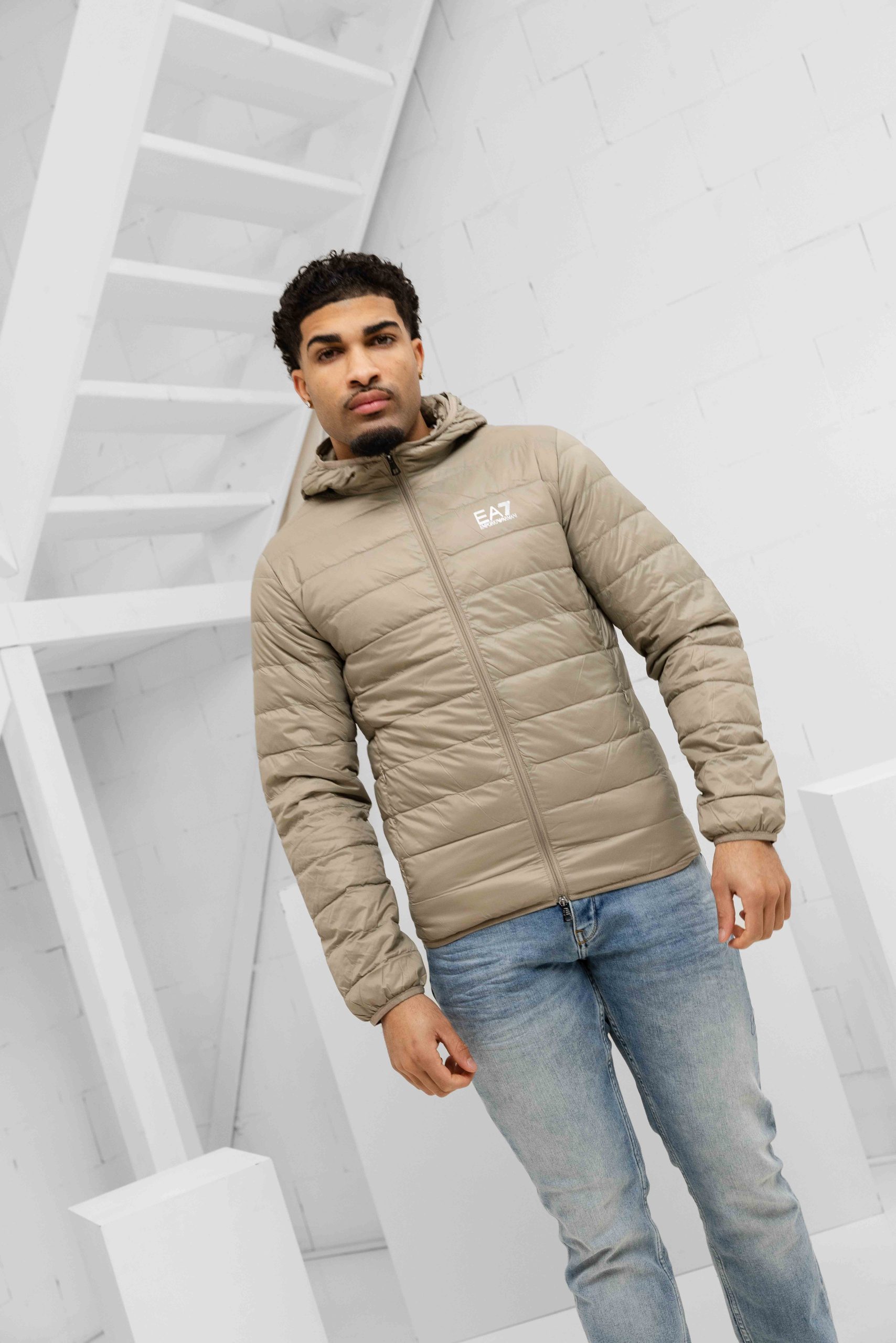 EA7 Emporio Armani 8NPB24 Tussenjas Heren Beige
