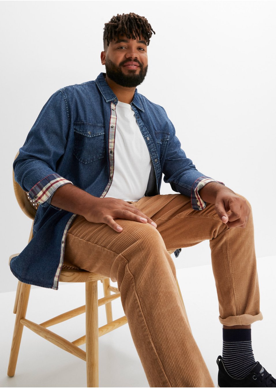 Chemise en jean manches longues