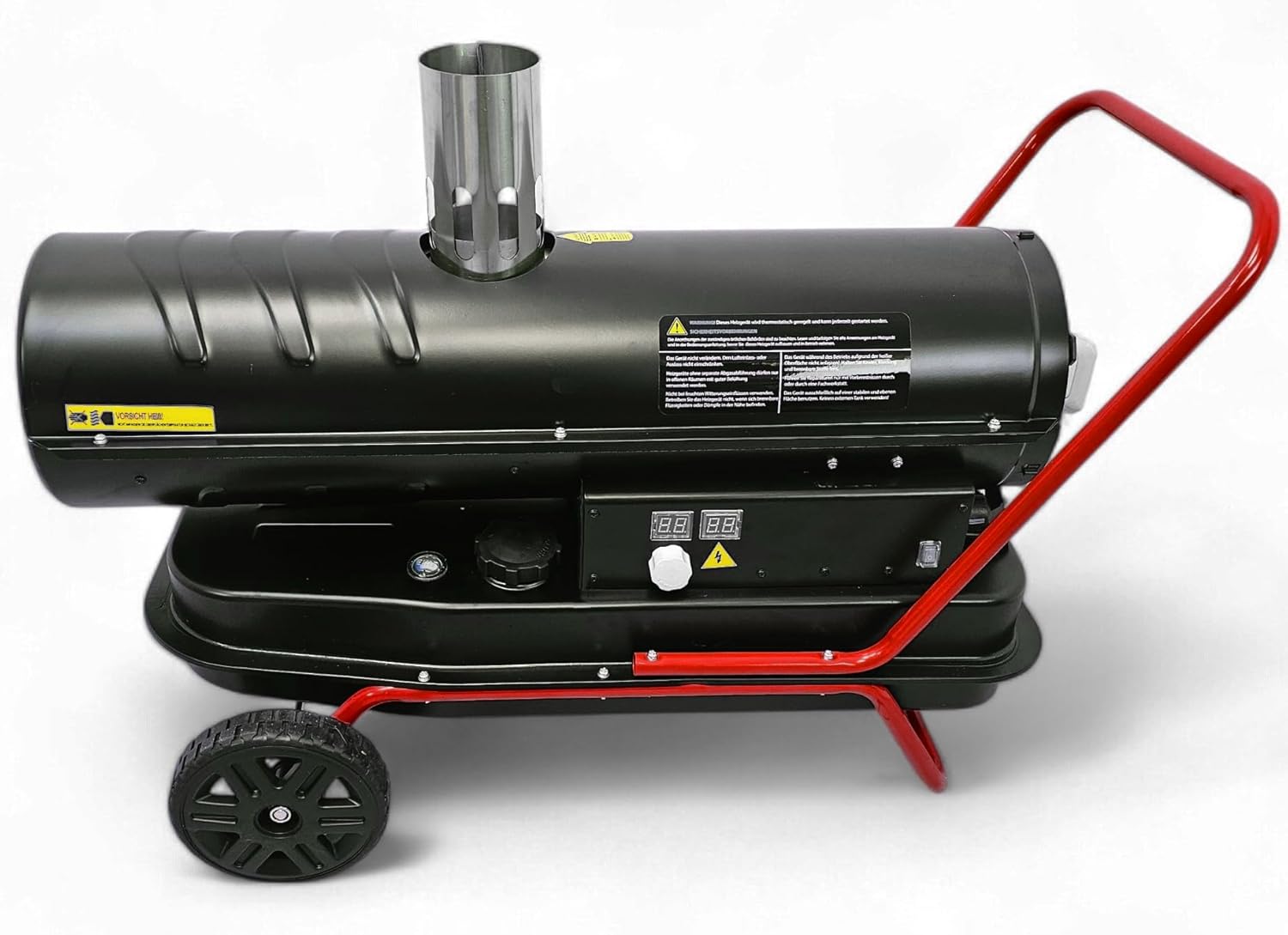 Diesel Heizkanone 20 kW | indirektes Ölheizgebläse mit 38L Tank | Standheizung und Bautrockner mit Thermostat