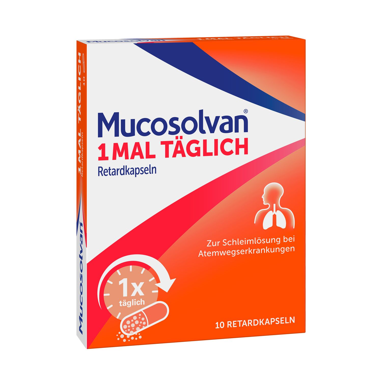 MUCOSOLVAN 1x täglich Retardkapseln Schleimlöser bei Husten