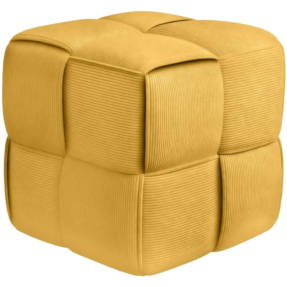 CLP Hocker Forinta Ribstof - geel