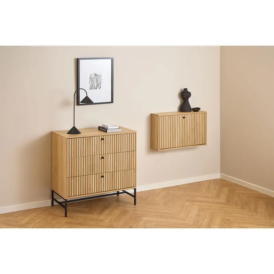 Hioshop Dylan kommode 3 lades natuur