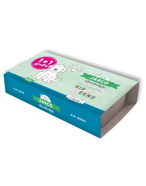 Jarco Dog Vleeskuipje 1+1 2x150 g - Hondenvoer