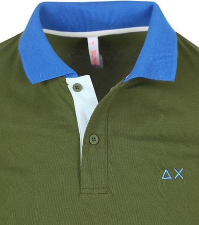 Sun68 Poloshirt Color Way Donkergroen A35116-37 kopen