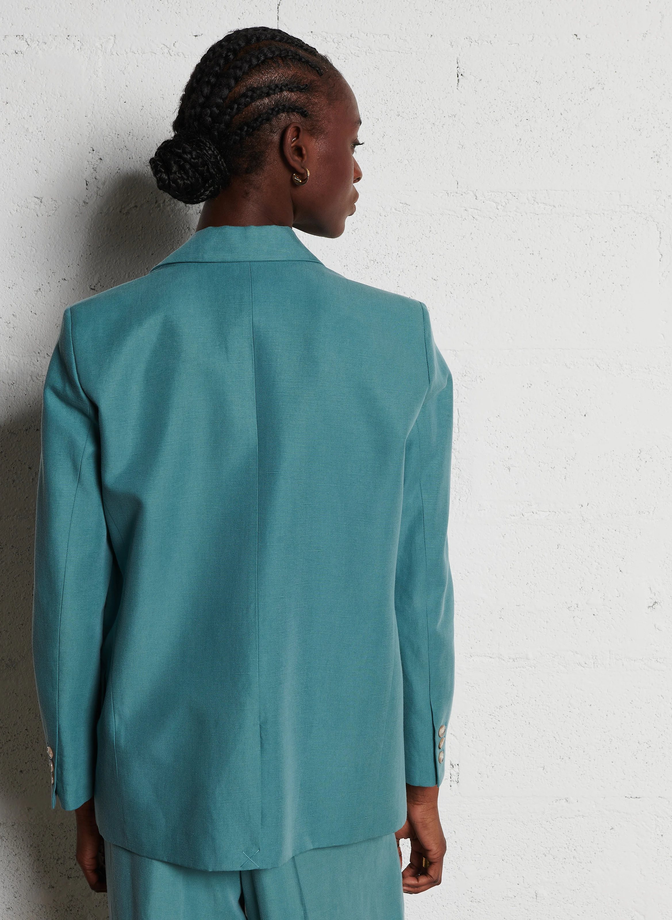 GAYNE - Veste tailleur cintrée | Vert