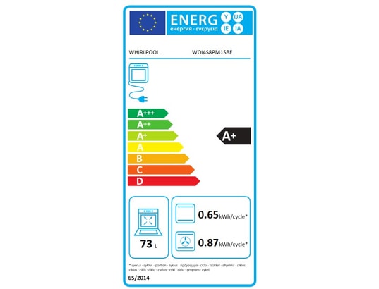 WHIRLPOOL - Four encastrable pyrolyse WOI4S8PM1SBF, 73 litres, 19 modes de cuisson