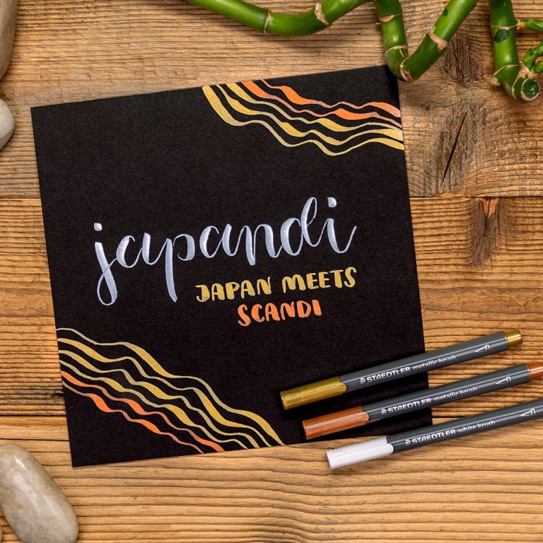 Staedtler Metallic Brush & Pigment Liner Set