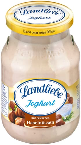 Landliebe Joghurt Haselnuss Glas