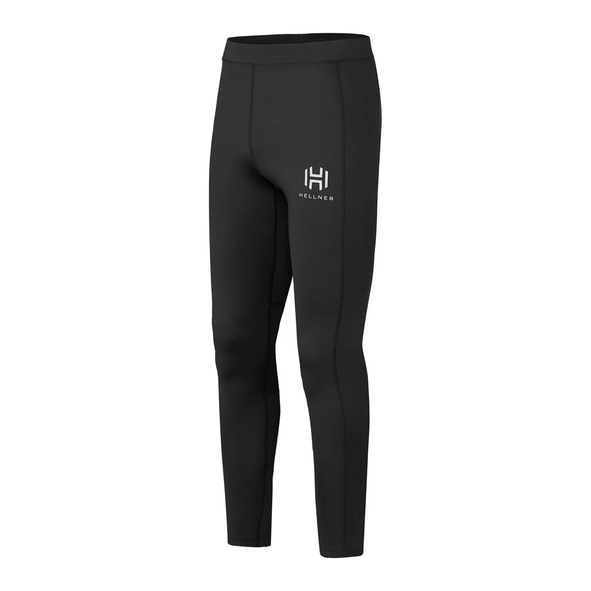 Hellner Men's Mustavaara Running Tights Jet Black