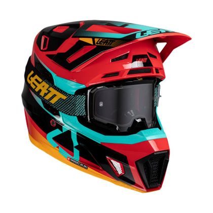 Casque cross Leatt 7.5 avec masque 4.5 2025 - Rouge