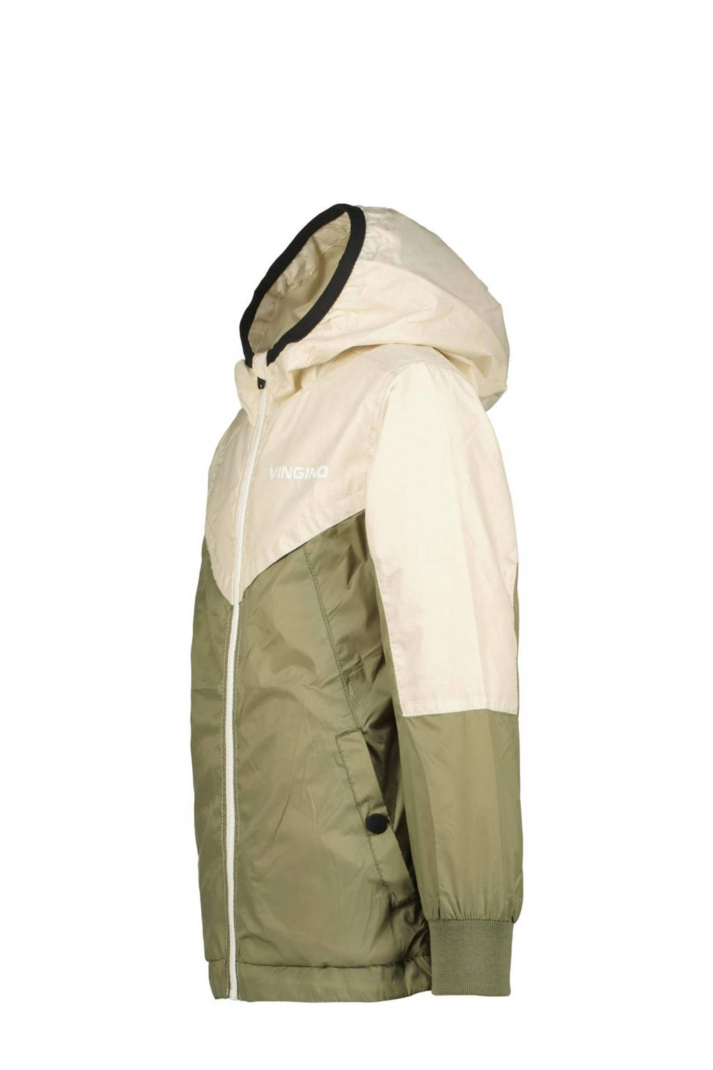 Vingino zomerjas Tiuru beige/armygroen