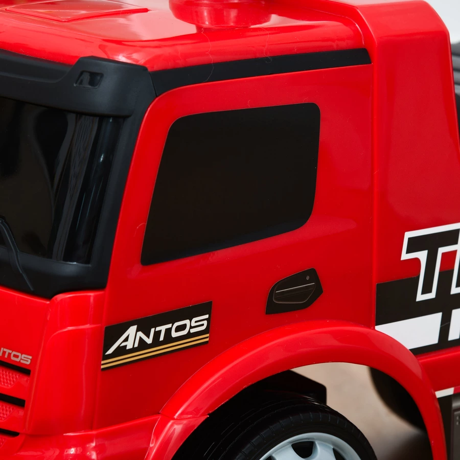 HOMCOM Rutscherfahrzeug als LKW rot, schwarz