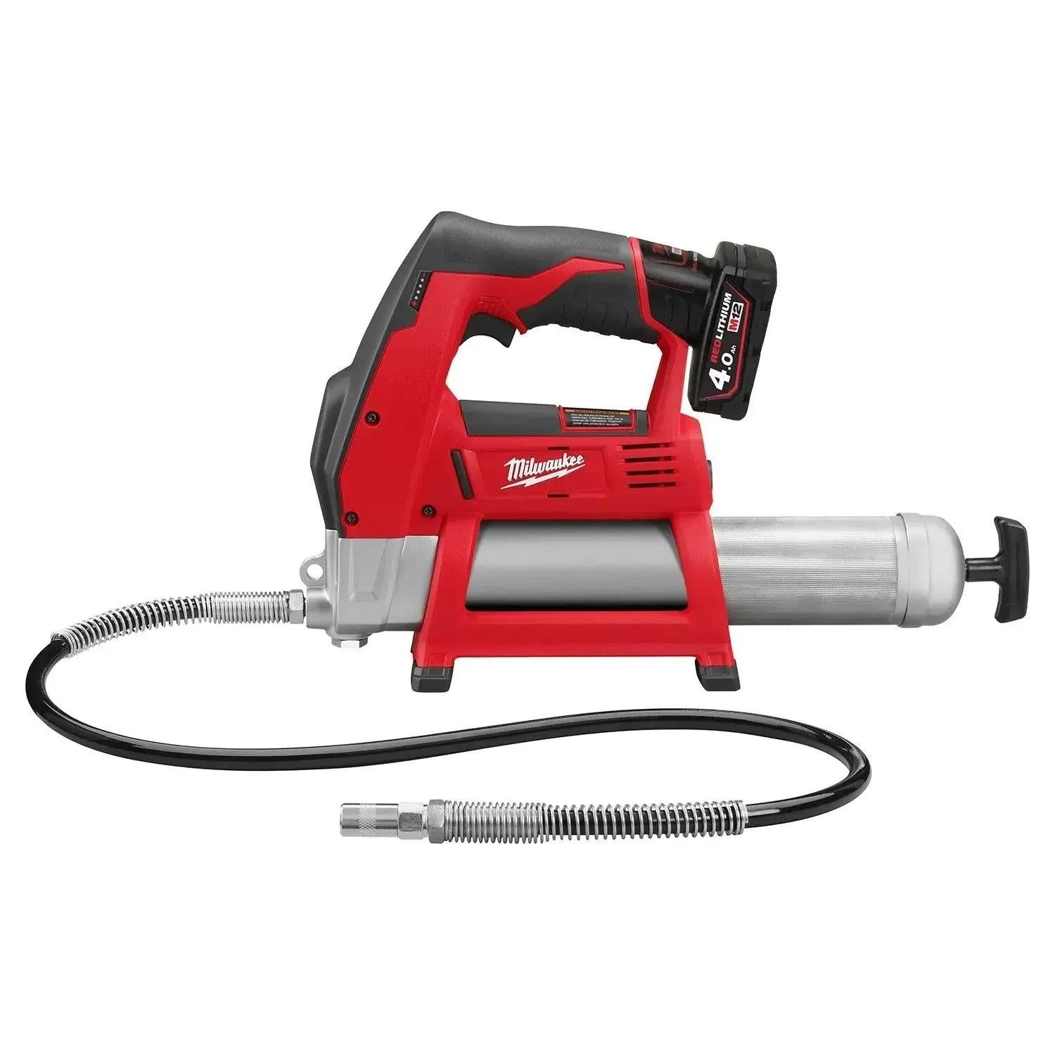 Milwaukee M12 GG-401B Accu vetspuit 12V 4.0Ah in tas - 4933441675