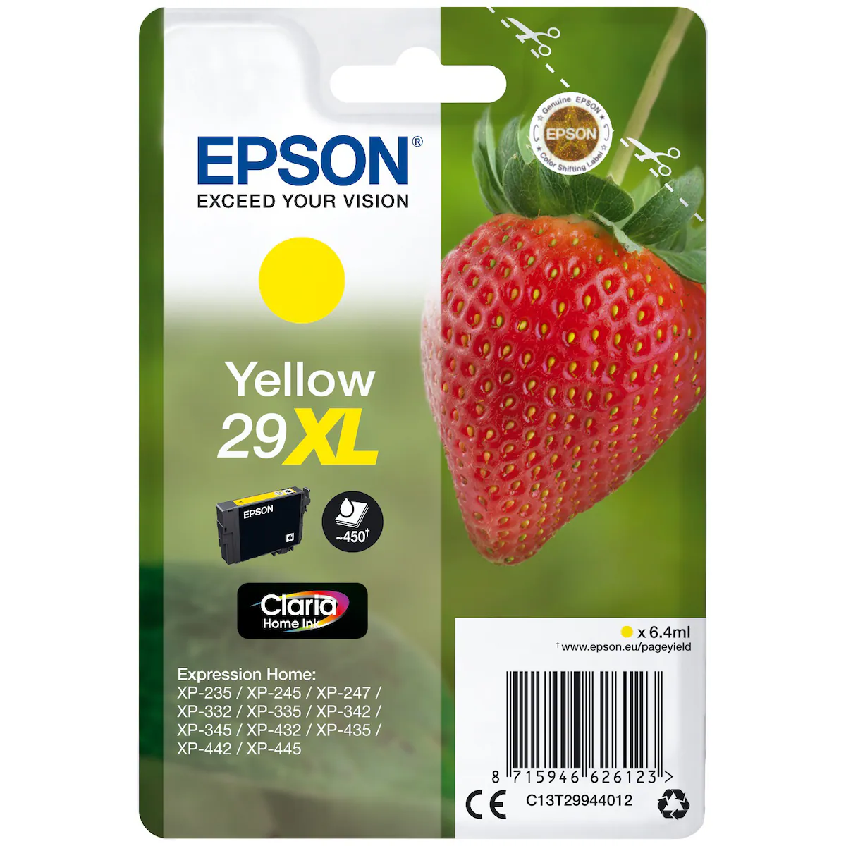 Epson blekkpatron Claria Home 29XL Gul