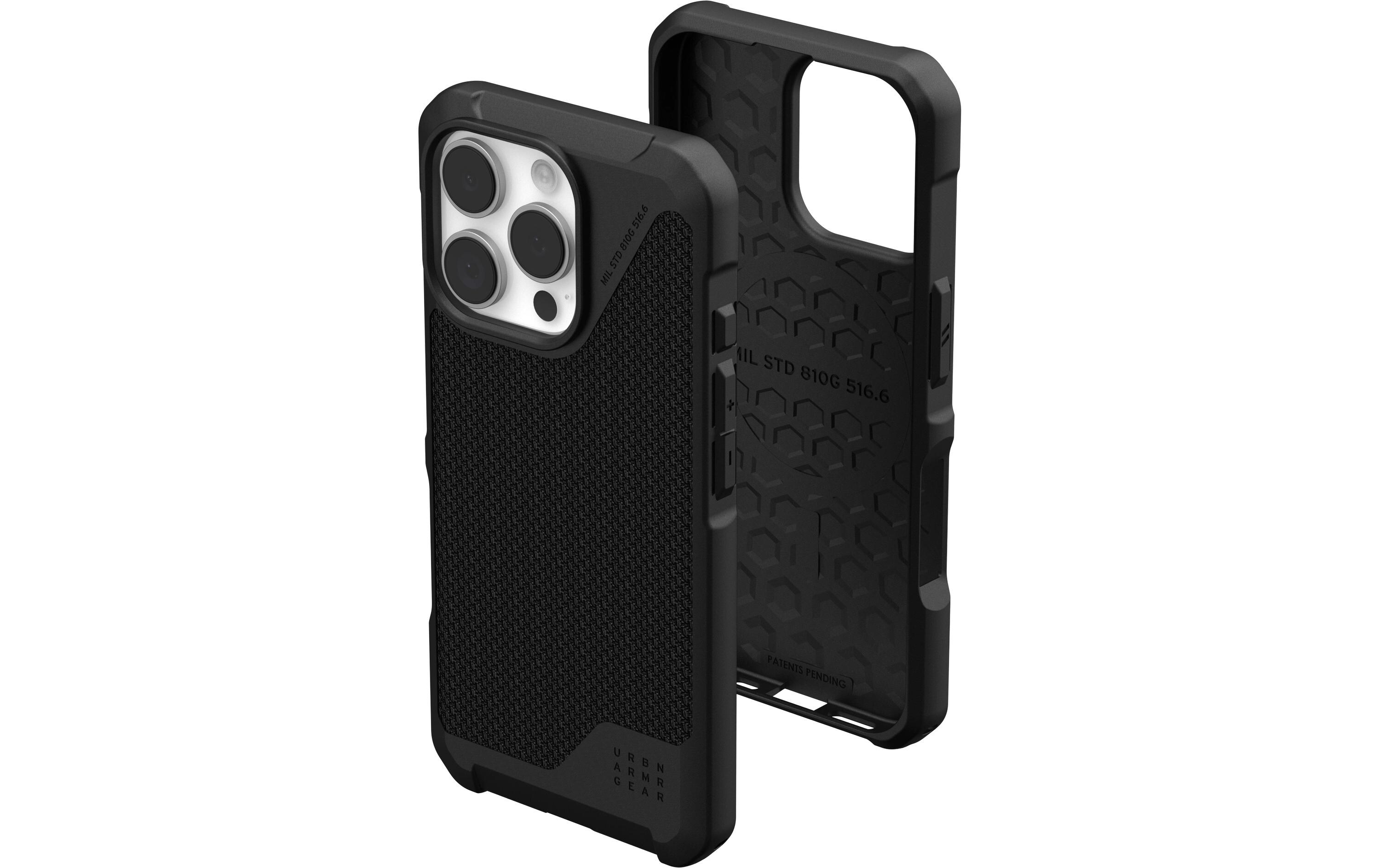Back Cover Metropolis LT iPhone 16 Pro Kevlar BlackSchutzhülle für das Apple iPhone 16 Pro
