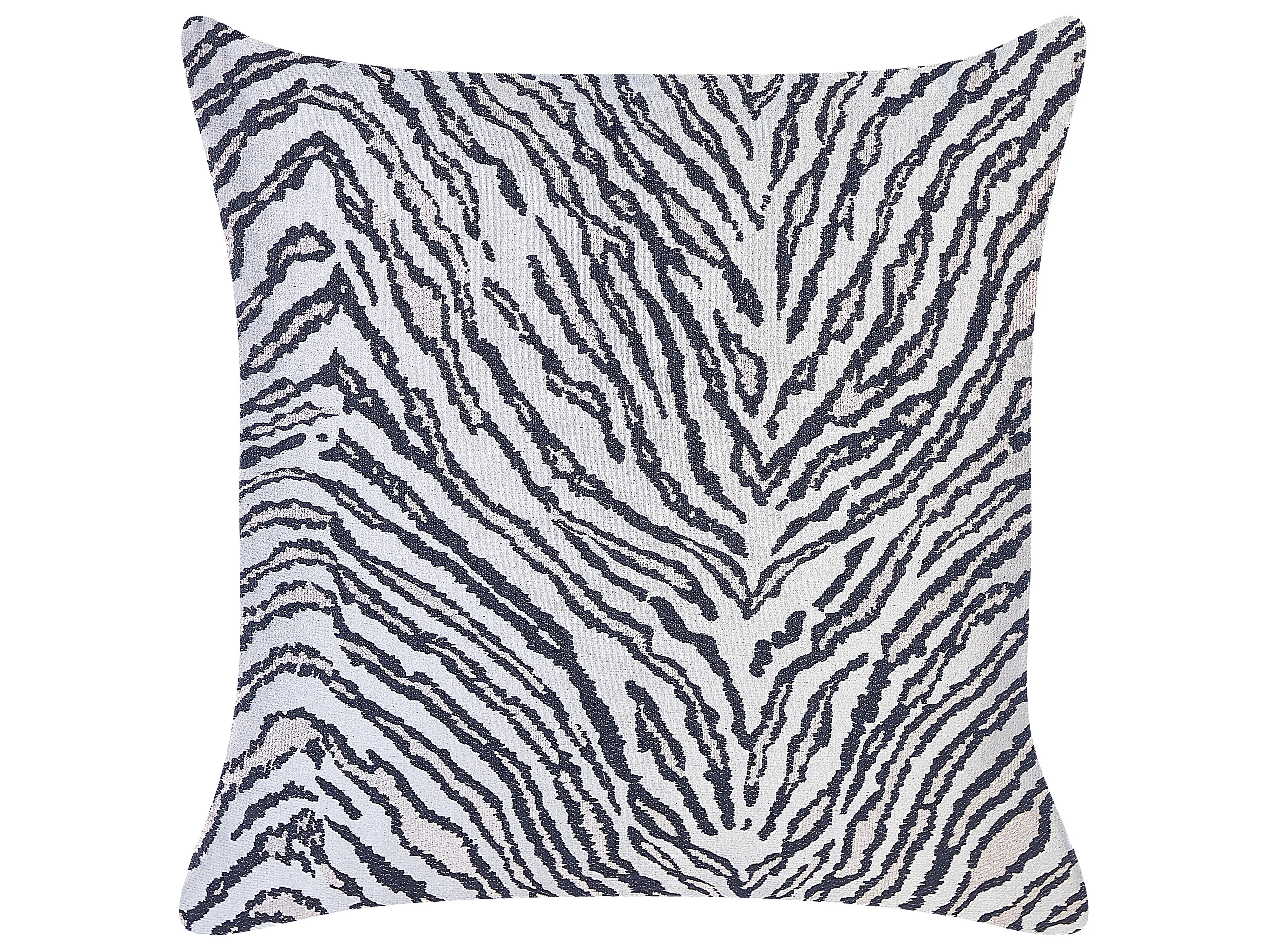 Set van 2 sierkussens MANETTI 45 x 45 cm Zwart/wit dierenprint