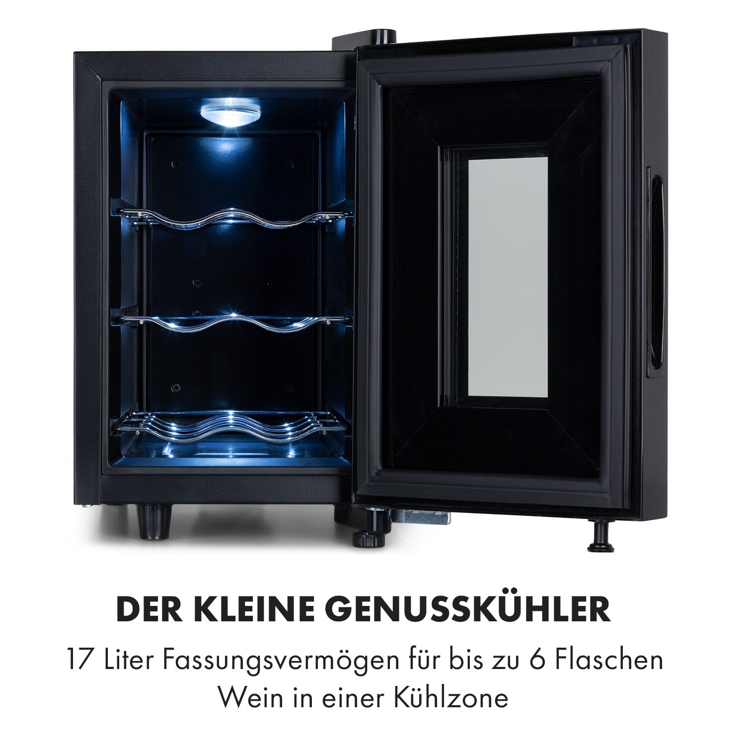 Bellevin 6 Uno Weinkühlschrank 17 Liter 11-18 °C SingleZone LED