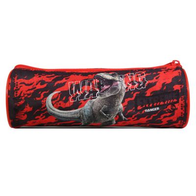 Trousse ronde Jurassic World - 1 compartiment - rouge - Bagtrotter