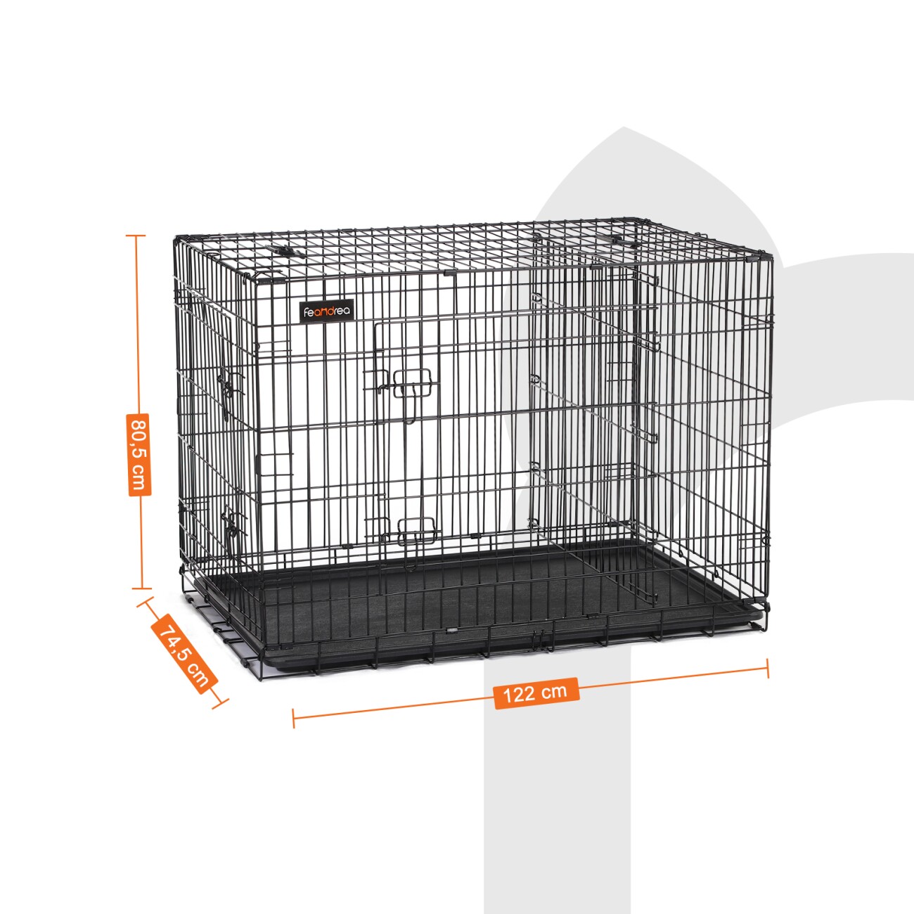 FEANDREA Hundekäfig mit Trennwand