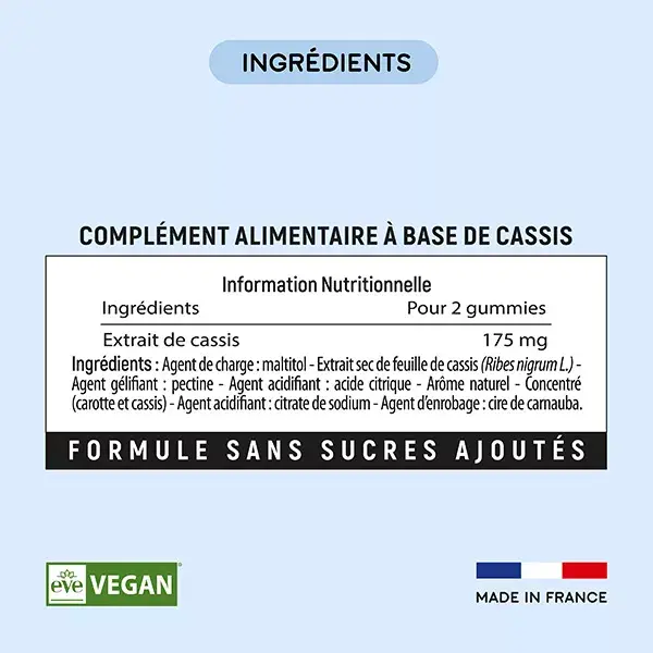 Lashilé Beauty Les Essentiels Cassis Mono Boost 60 gummies