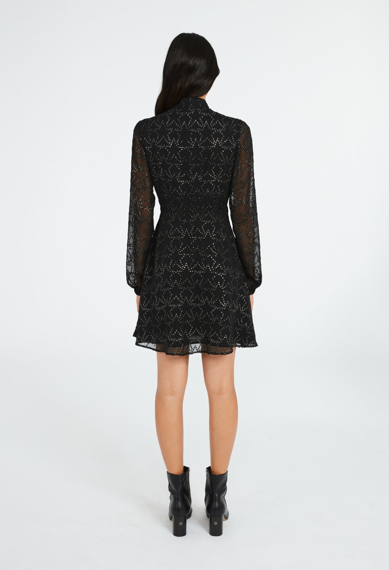 Robe courte &agrave; motifs etoiles
