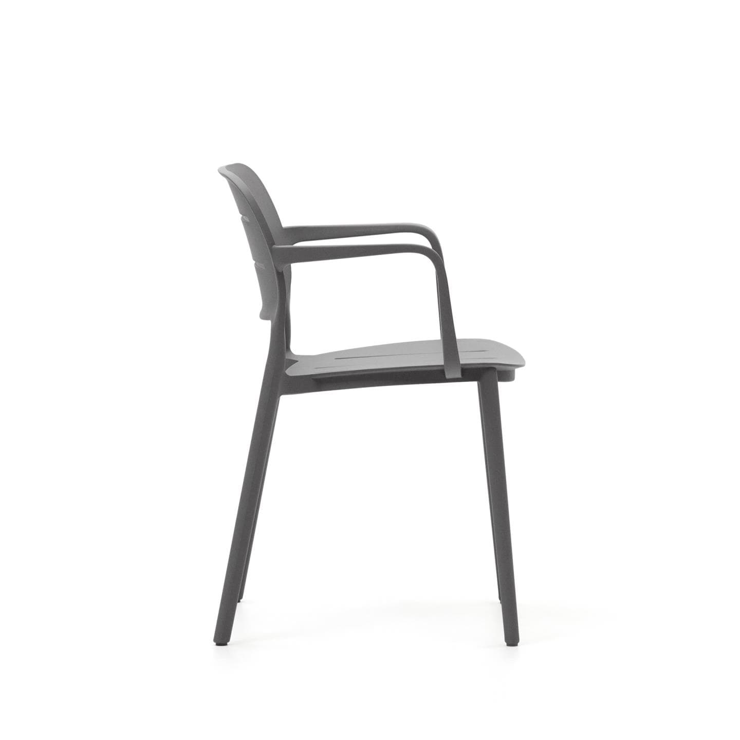 Kave Home Stapelstuhl Garten MORELLA 4er Set grau
