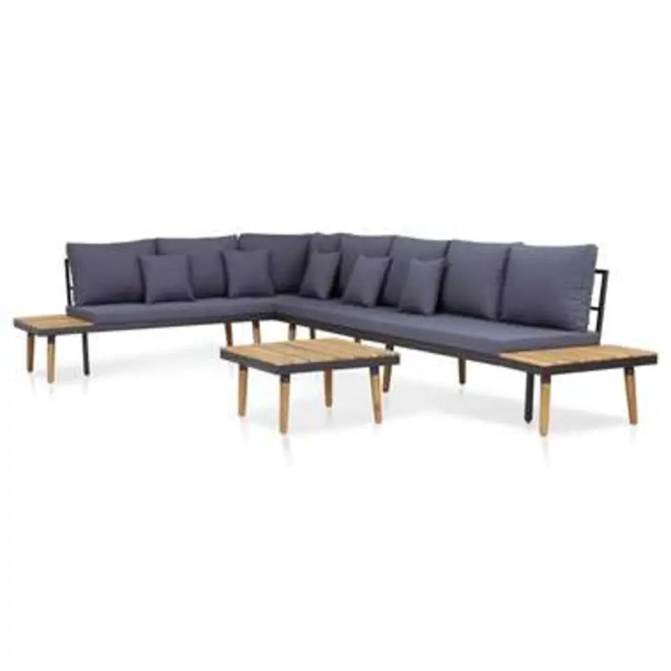 vidaXL - Loungeset - Bruin - Hout