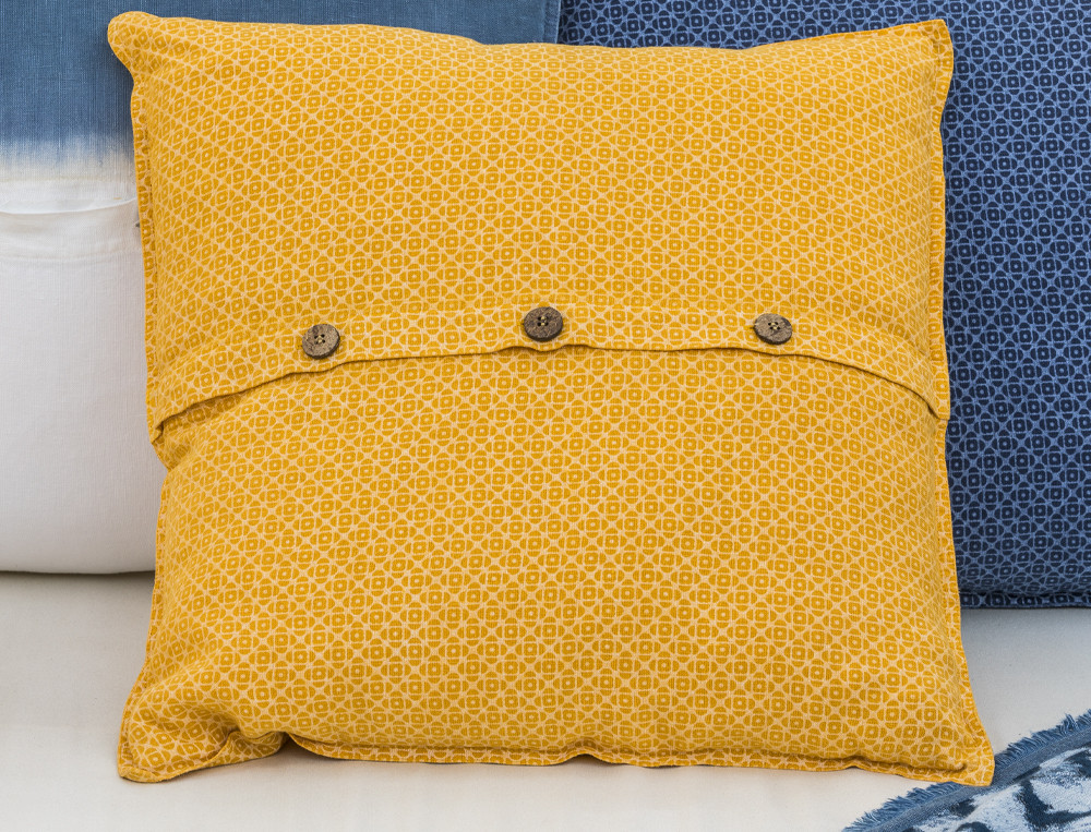 Housse de coussin imprimé-Entre terre et mer