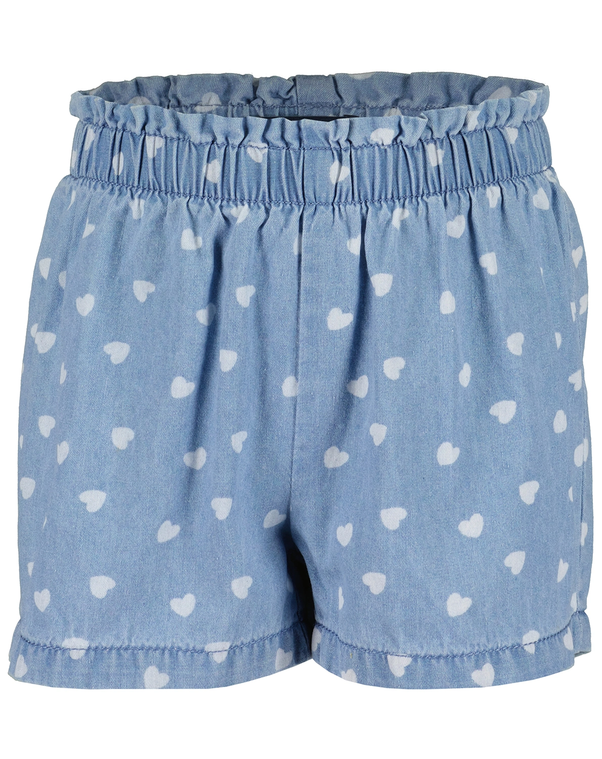 Jeans-Schlupf-Shorts HEARTS in blau
