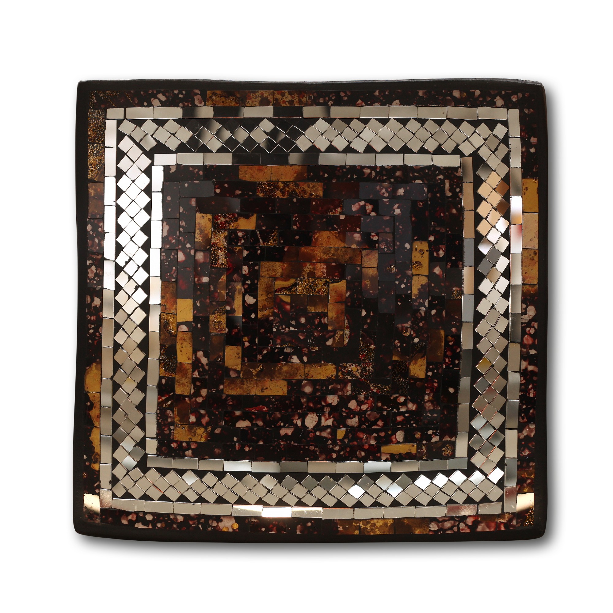 3er-Set Mosaikteller 'Brownie' von fischer's lagerhaus