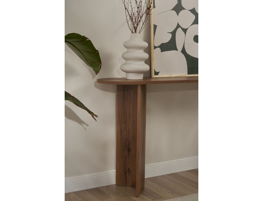 CONCEPT1 - Console Sira VNT noyer 150 x 35 x h75cm