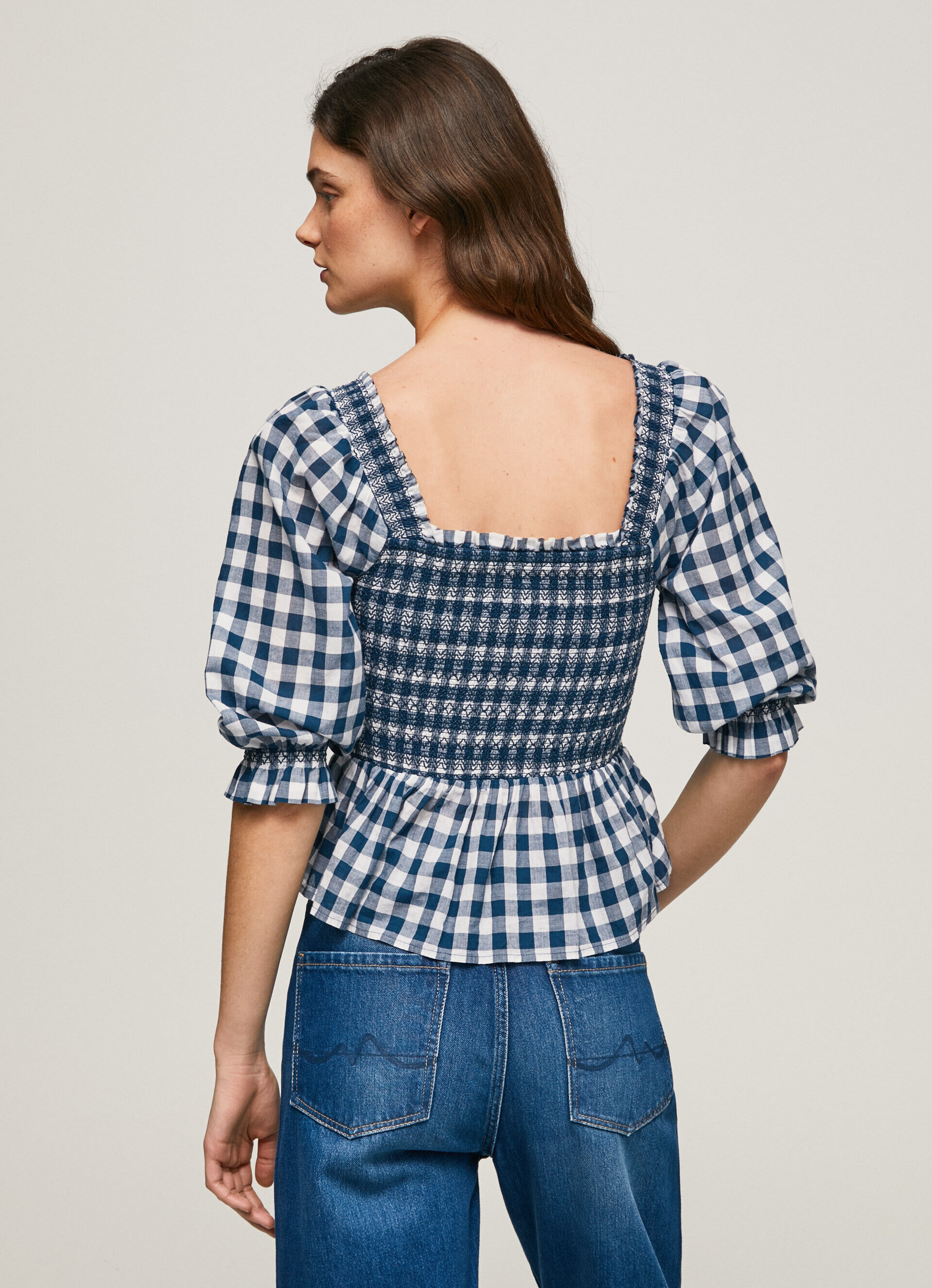 Blusa cropped xadrez - várias cores