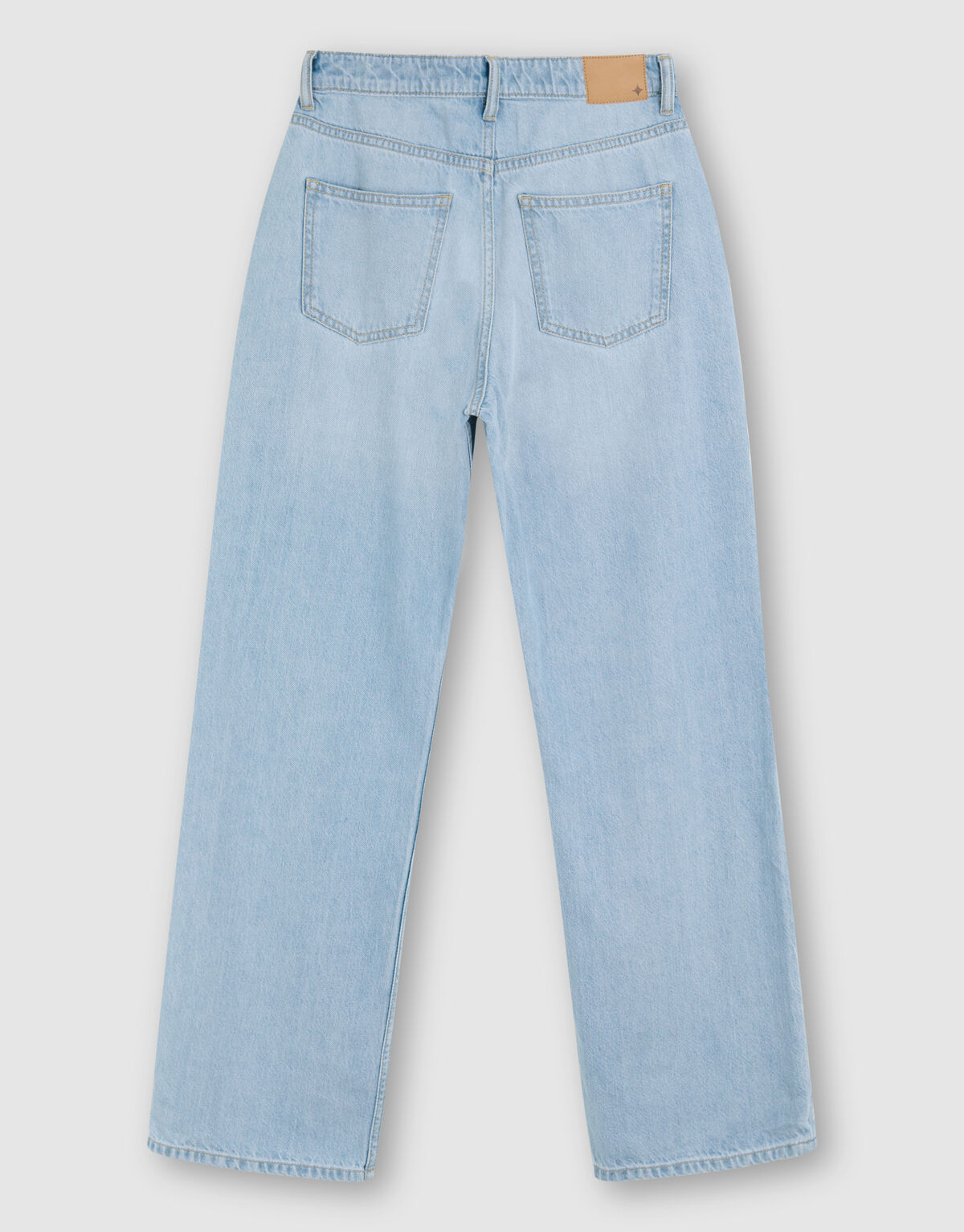 Wide Leg Fit Jeans Extra Lang Bleached