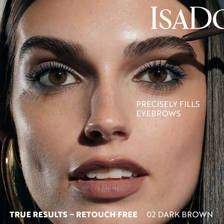 Isadora The Brow Fix 24h Pencil Longwear & Waterproof 02 Dark Brown 0,32g