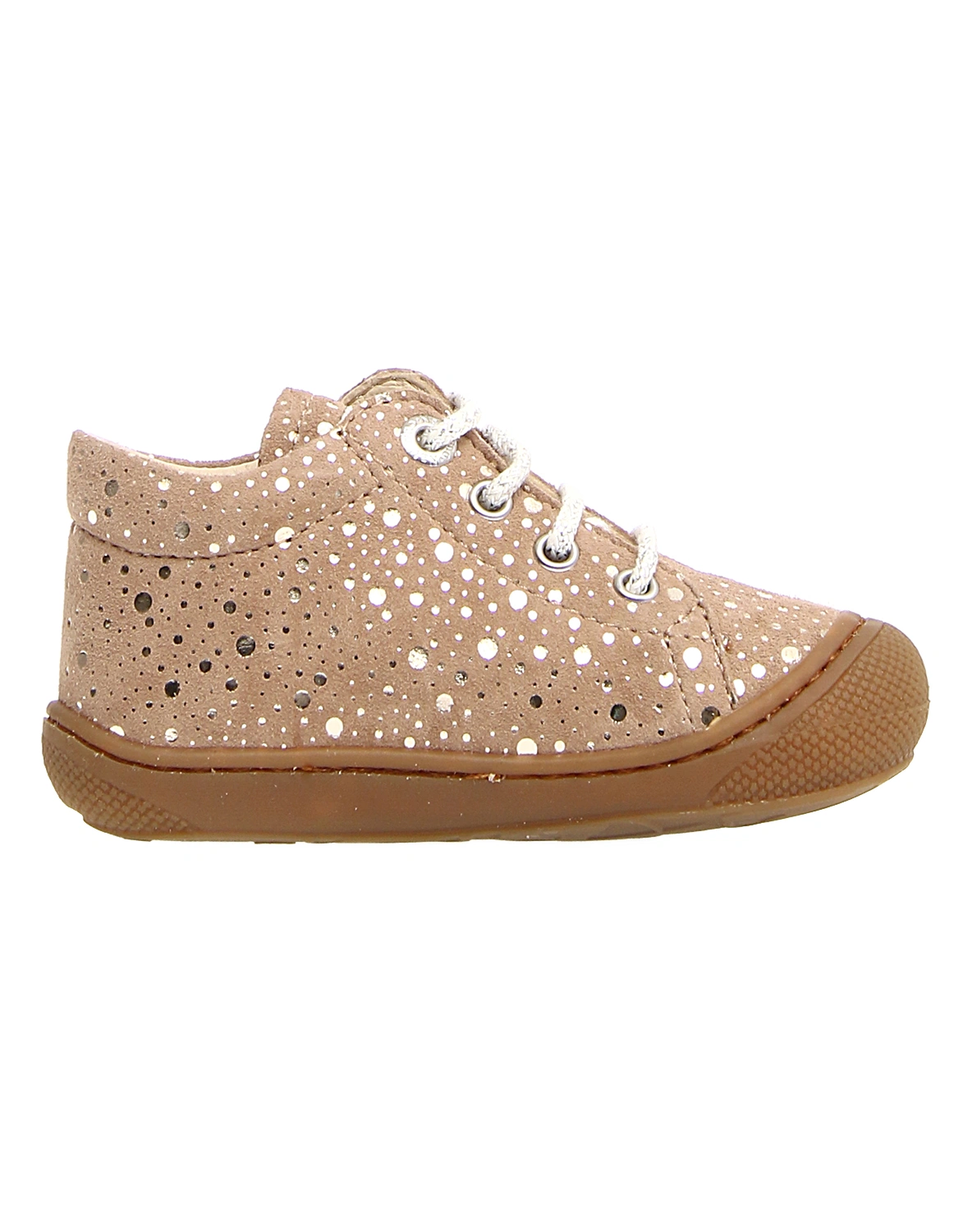 Schnür-Lauflernschuhe COCOON DOTTED in taupe