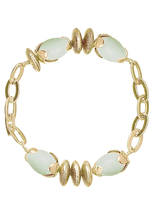 Pilgrim Damenarmband :birds mint/gold 490412