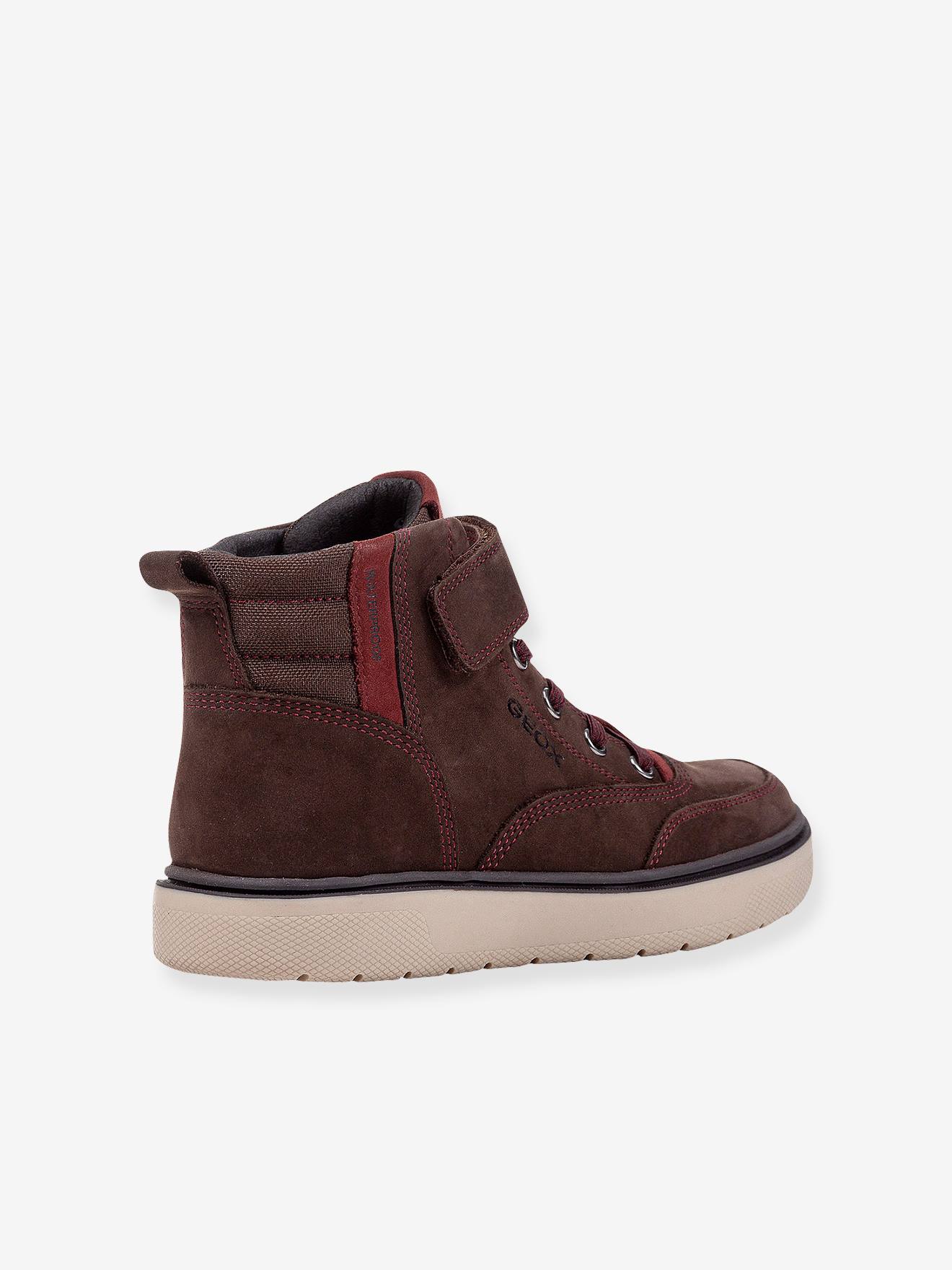 Tênis J Riddock Boy WPF GEOX®, marrom médio, liso com estampas