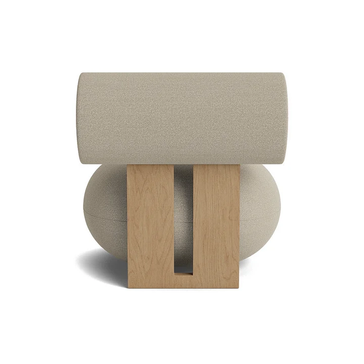 Norr11 - Hippo Lounge Sessel, Eiche natur / Hallingdal 65 - 220