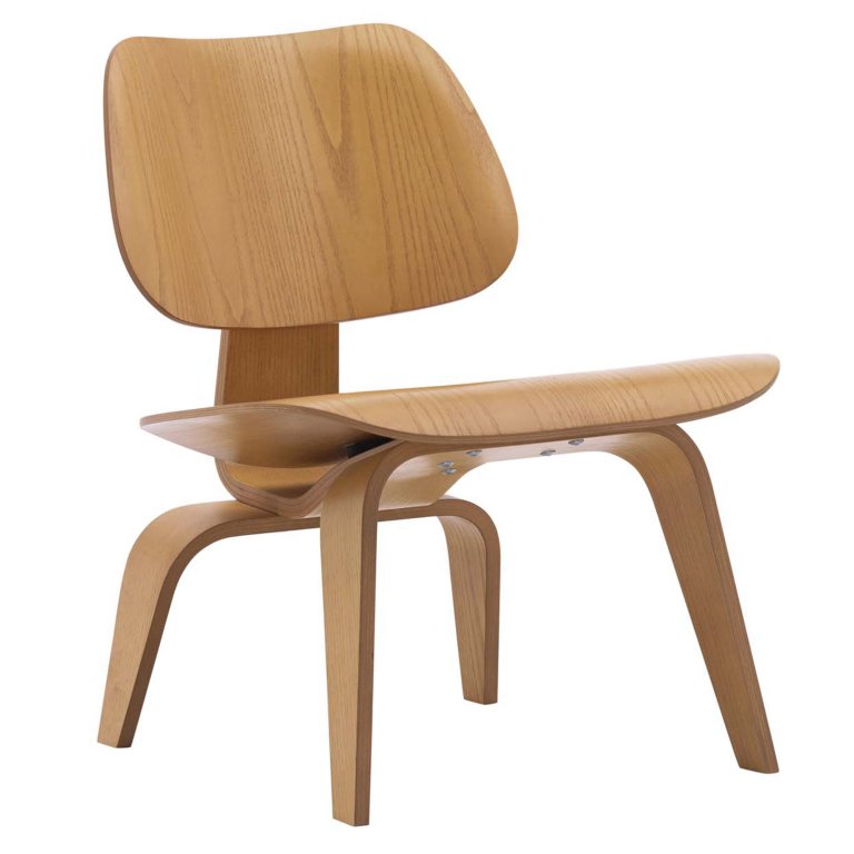 Vitra Eames LCW loungestoel zwart